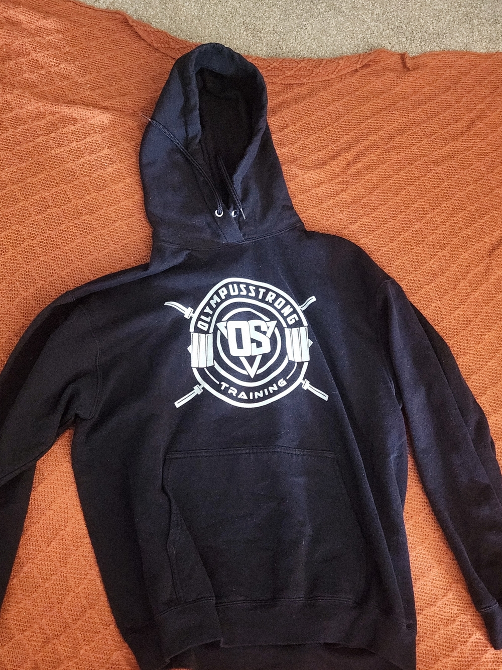 Olympus Black Hoodie with White Training Logo